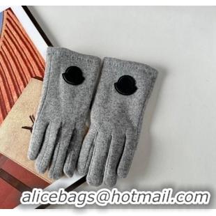 Good Product Moncler Fabric Gloves 1129 Grey 2024