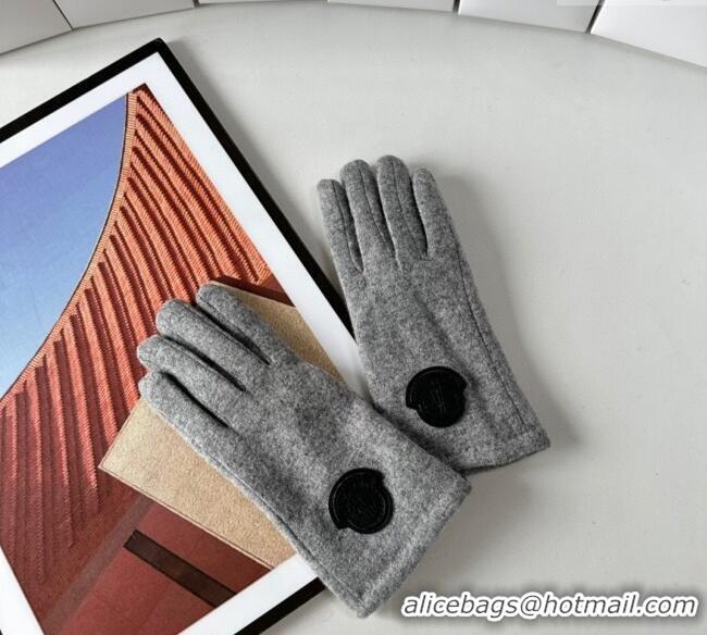 Good Product Moncler Fabric Gloves 1129 Grey 2024