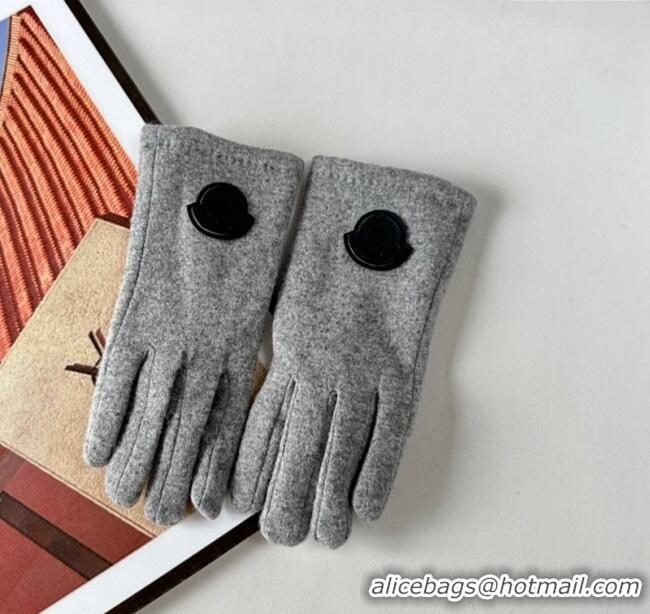Good Product Moncler Fabric Gloves 1129 Grey 2024