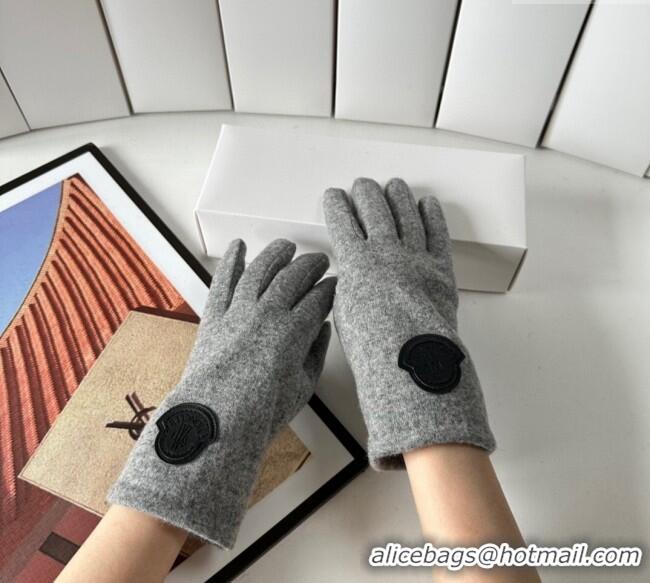 Good Product Moncler Fabric Gloves 1129 Grey 2024