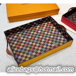 Luxury Discount Louis Vuitton LV Vers Damier Tray GI1280 Yellow 2025