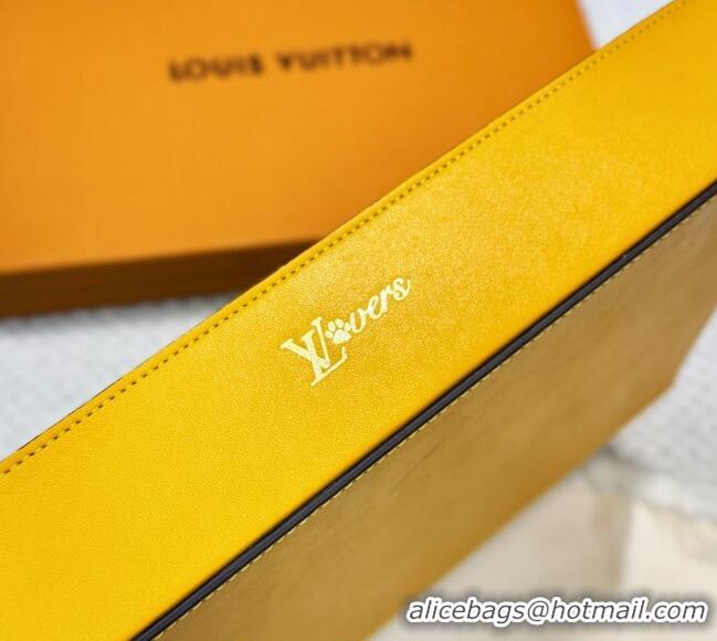 Luxury Discount Louis Vuitton LV Vers Damier Tray GI1280 Yellow 2025