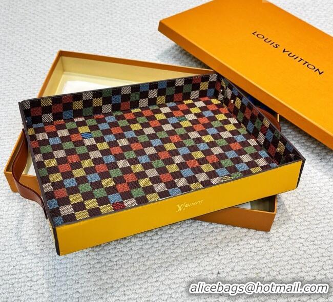 Luxury Discount Louis Vuitton LV Vers Damier Tray GI1280 Yellow 2025