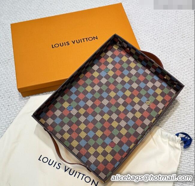 Luxury Discount Louis Vuitton LV Vers Damier Tray GI1280 Yellow 2025
