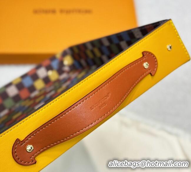 Luxury Discount Louis Vuitton LV Vers Damier Tray GI1280 Yellow 2025