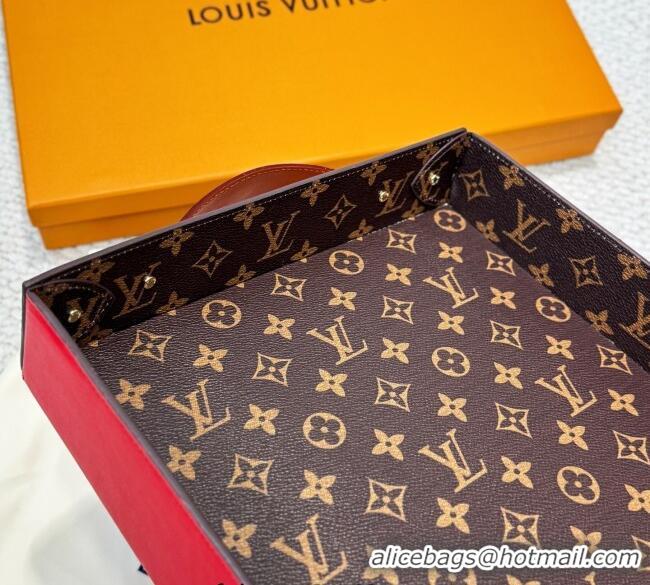 Super Quality Louis Vuitton LV Vers Monogram Tray GI1280 Red 2025