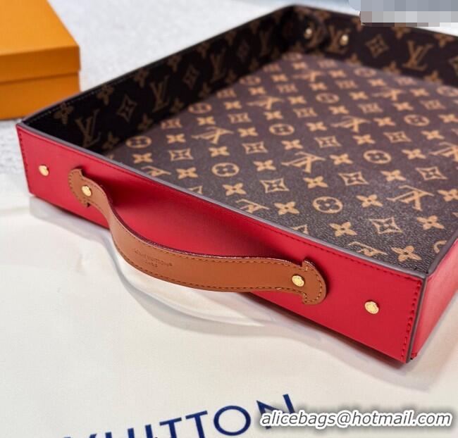 Super Quality Louis Vuitton LV Vers Monogram Tray GI1280 Red 2025