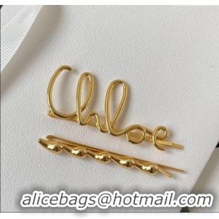 Buy Discount Chloe Logo Hair Clip Set C0618 2025