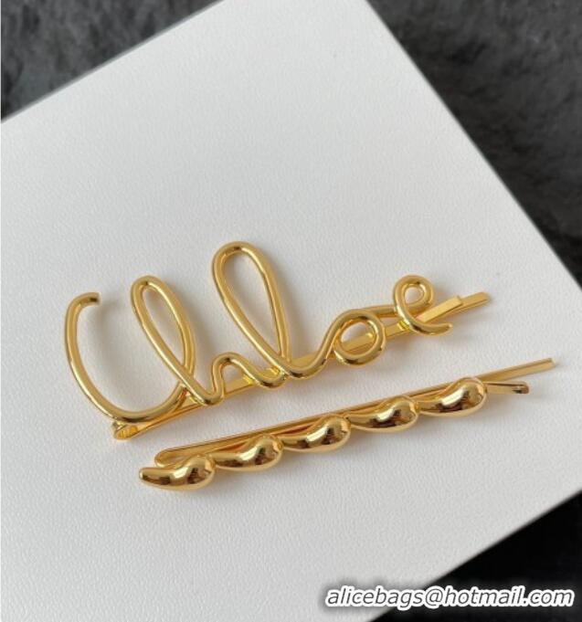 Buy Discount Chloe Logo Hair Clip Set C0618 2025