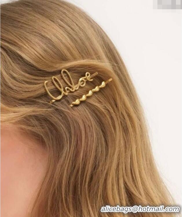 Buy Discount Chloe Logo Hair Clip Set C0618 2025