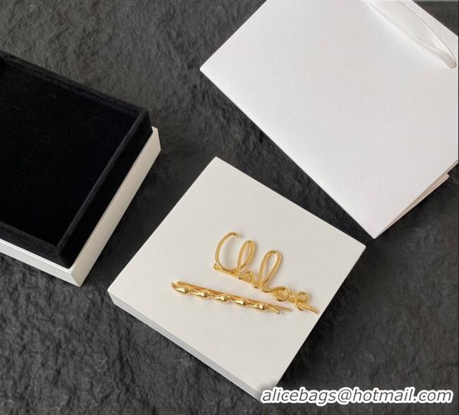 Buy Discount Chloe Logo Hair Clip Set C0618 2025