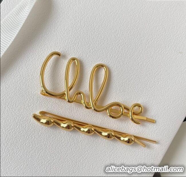 Buy Discount Chloe Logo Hair Clip Set C0618 2025
