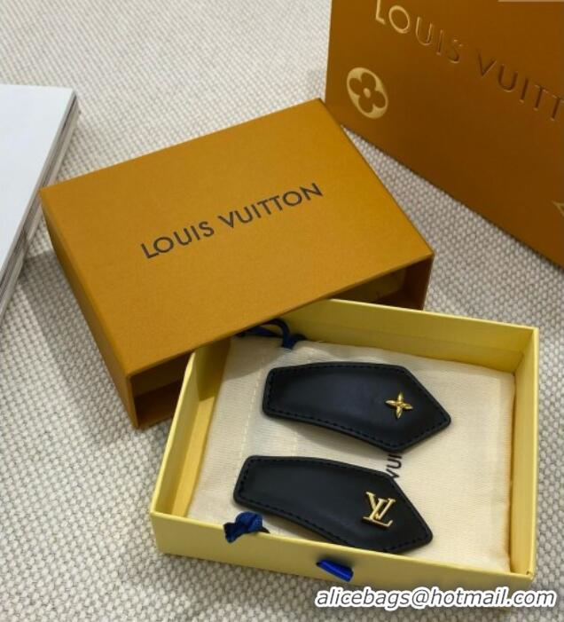 Well Crafted Louis Vuitton LV Backstage Hair Clip LV070339 Black 2025