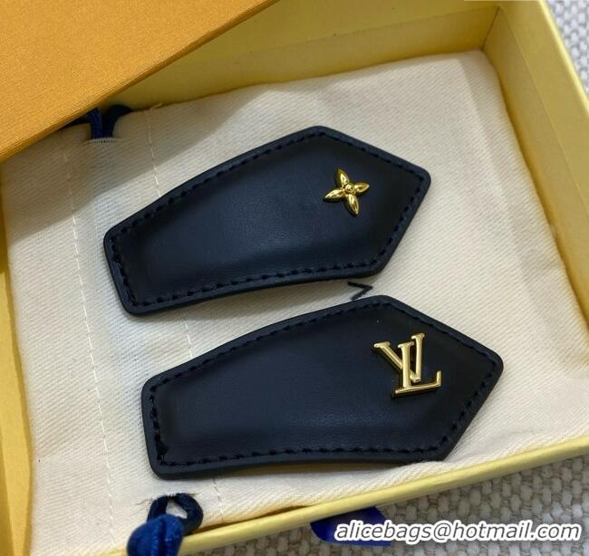 Well Crafted Louis Vuitton LV Backstage Hair Clip LV070339 Black 2025