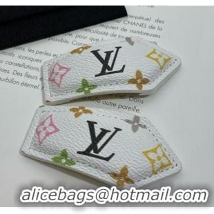 Luxury Cheap Louis Vuitton LV Backstage Monogram Hair Clip LV070342 White 2025