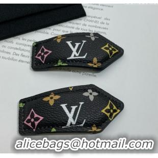 Top Grade Louis Vuitton LV Backstage Monogram Hair Clip LV070344 Black 2025