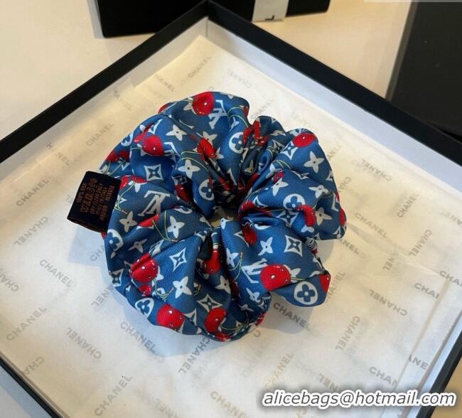 Cheap Price Louis Vuitton LV x TM Cerise Cherry Hairring 0723 Navy Blue 2025