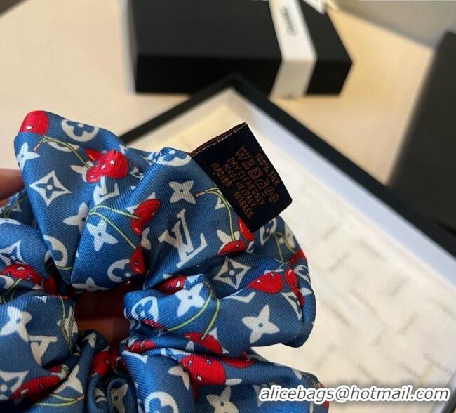 Cheap Price Louis Vuitton LV x TM Cerise Cherry Hairring 0723 Navy Blue 2025