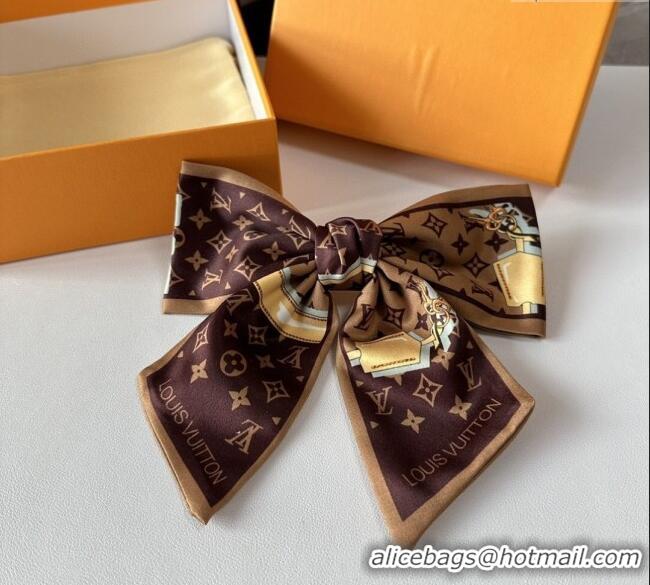 Promotional Louis Vuitton Bow Hair Clip 0723 Brown 2025