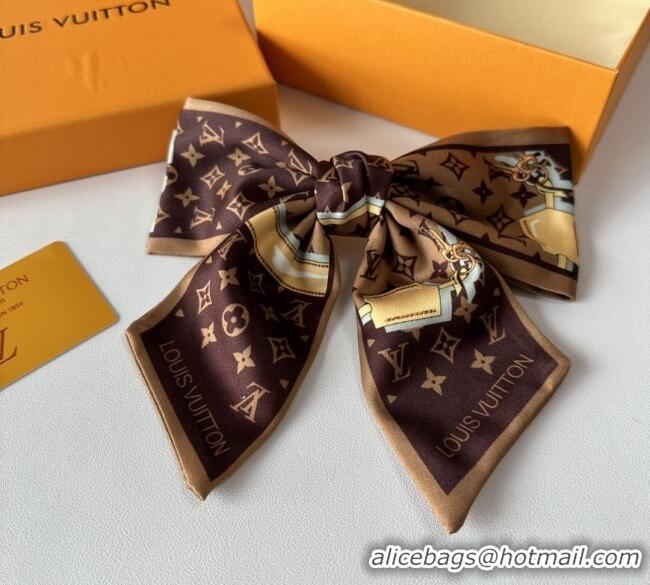 Promotional Louis Vuitton Bow Hair Clip 0723 Brown 2025