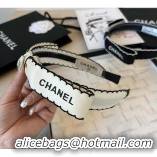 Grade Design Chanel Bow Headband 0723 White 2025
