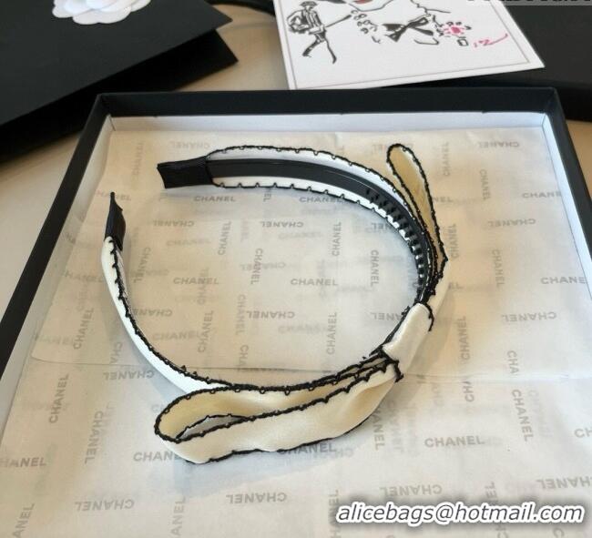 Grade Design Chanel Bow Headband 0723 White 2025