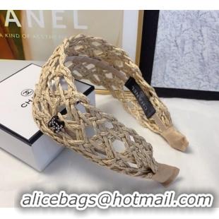 Grade Design Chanel Straw Headband 0723 Beige 2025