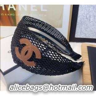 Famous Brand Chanel Mesh Headband 0723 Black 2025