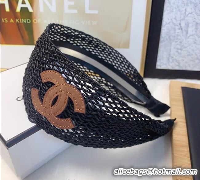 Famous Brand Chanel Mesh Headband 0723 Black 2025