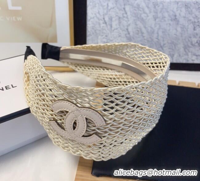 Good Taste Chanel Mesh Headband 0723 Beige 2025