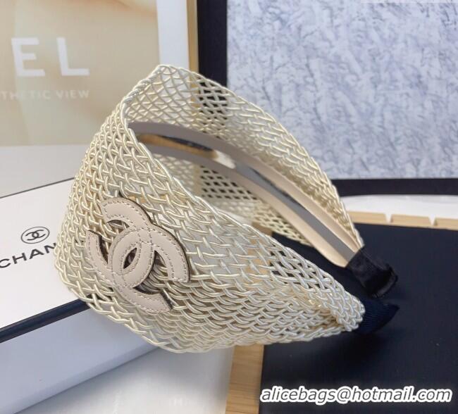 Good Taste Chanel Mesh Headband 0723 Beige 2025