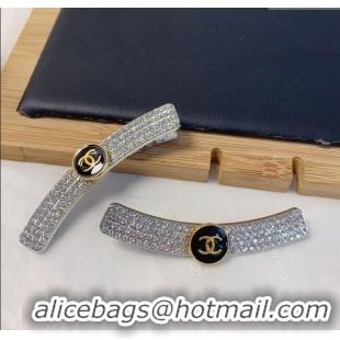 Famous Brand Chanel Strass Hair Clip 0723 Silver 2025 (Pair)