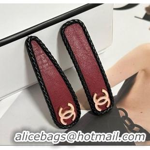Grade Design Chanel Vintage Hair Clip 0723 Red 2025 (Pair)