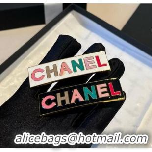 Promotional Chanel Hair Clip 0723 White/Black 2025