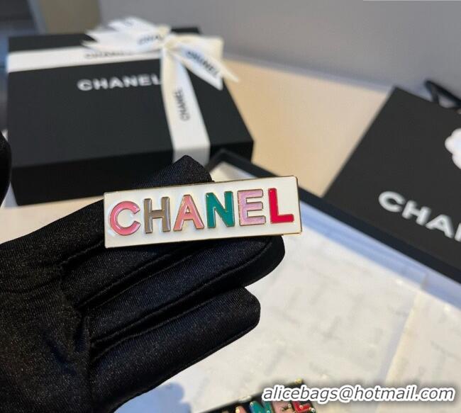 Promotional Chanel Hair Clip 0723 White/Black 2025