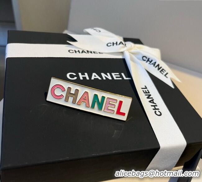 Promotional Chanel Hair Clip 0723 White/Black 2025