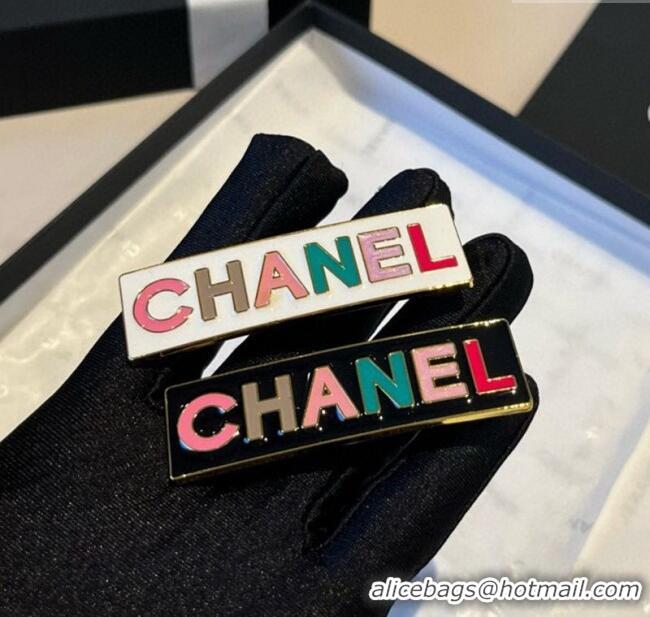 Promotional Chanel Hair Clip 0723 White/Black 2025