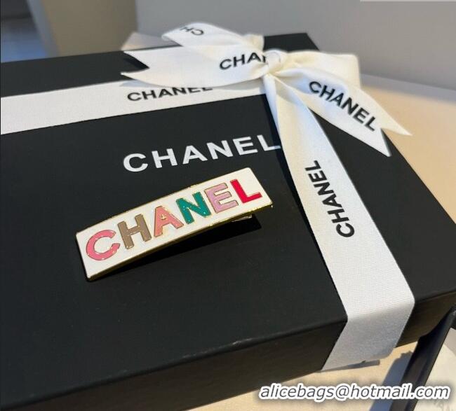 Promotional Chanel Hair Clip 0723 White/Black 2025