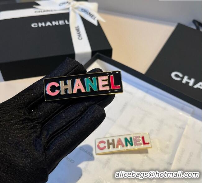 Promotional Chanel Hair Clip 0723 White/Black 2025