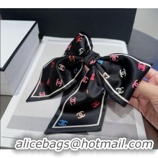Promotional Chanel Multicolor Bow Hair Clip 0723 Black 2025