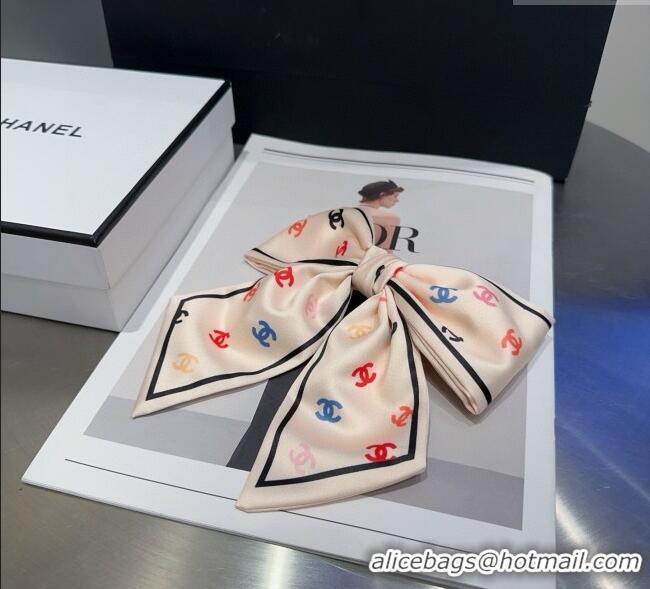 Shop Inexpensive Chanel Multicolor Bow Hair Clip 0723 White 2025