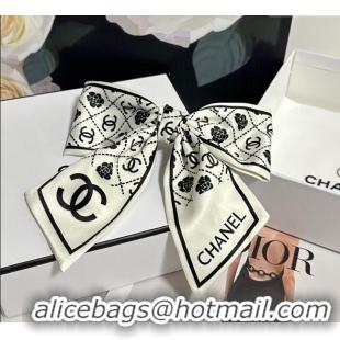 Unique Grade Chanel Camellia Bow Hair Clip 0723 White 2025