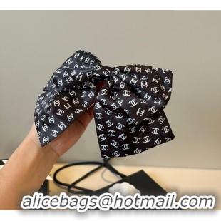 Good Product Chanel CC Allover Bow Hair Clip 0723 Black 2025