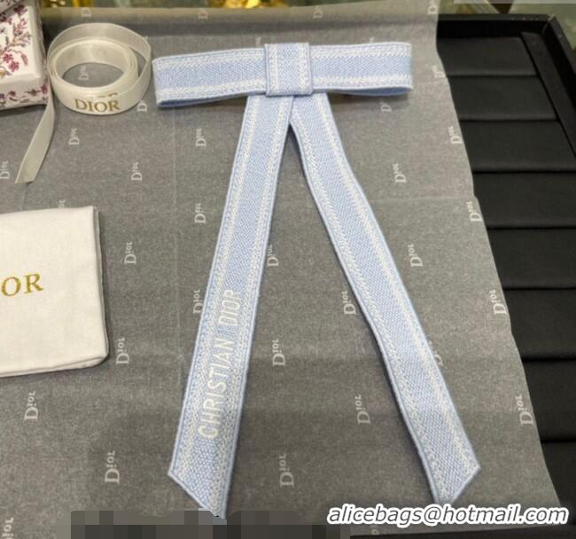 Particularly Recommended Dior Twist Bow Hair Clip 0723 Blue 2025