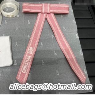 Luxury Discount Dior Twist Bow Hair Clip 0723 Pink 2025