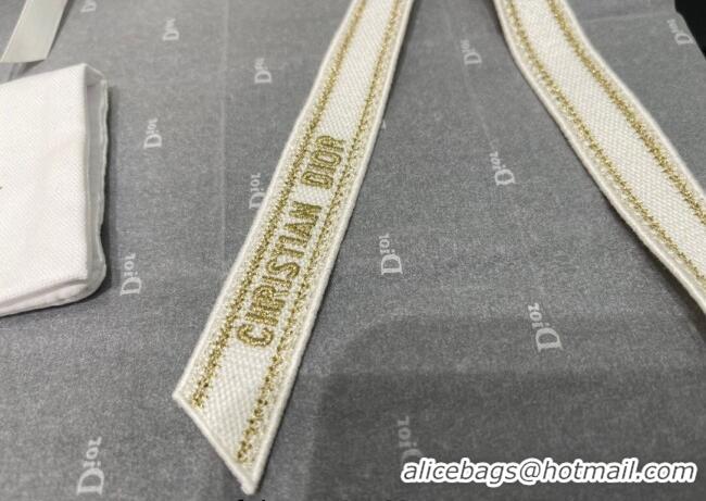 Modern Classic Dior Twist Bow Hair Clip 0723 White 2025