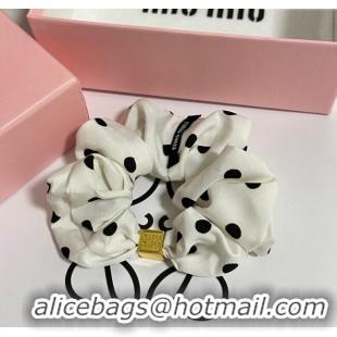 Best Quality Miu Miu Dotted Hairring 0723 White 2025