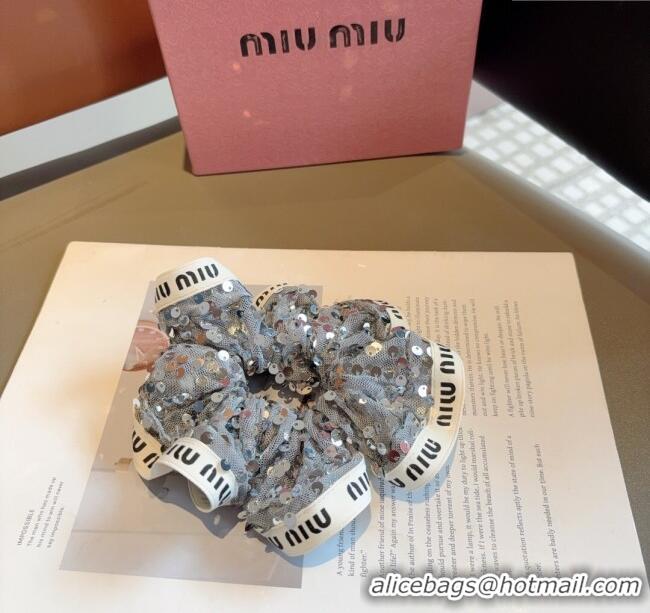 Luxury Discount Miu Miu Sequins Hairring 0723 Silver 2025