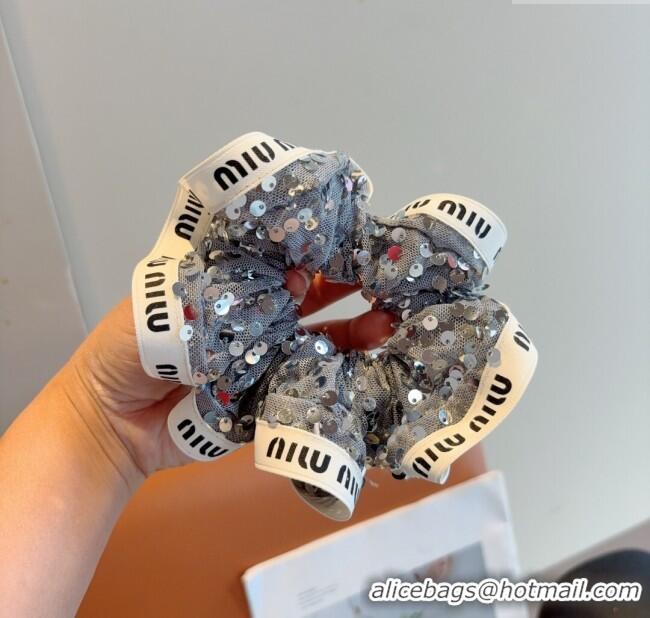 Luxury Discount Miu Miu Sequins Hairring 0723 Silver 2025