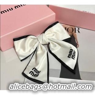 Famous Brand Miu Miu Logo Headband 0723 White 2025